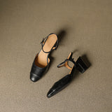 Genuine Leather Heels Valery