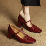 Elora Authentic Leather High Heels