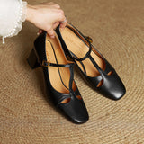 Elora Authentic Leather High Heels