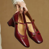 Elora Authentic Leather High Heels