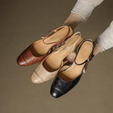 Genuine Leather Heels Valery