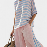 Cecília - Bamboo Linen Set in Pink