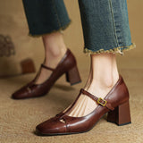 Elora Authentic Leather High Heels