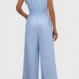 Inés Wide-Leg Striped Jumpsuit