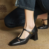 Elora Authentic Leather High Heels