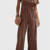Camila Jumpsuit with Front Buttons