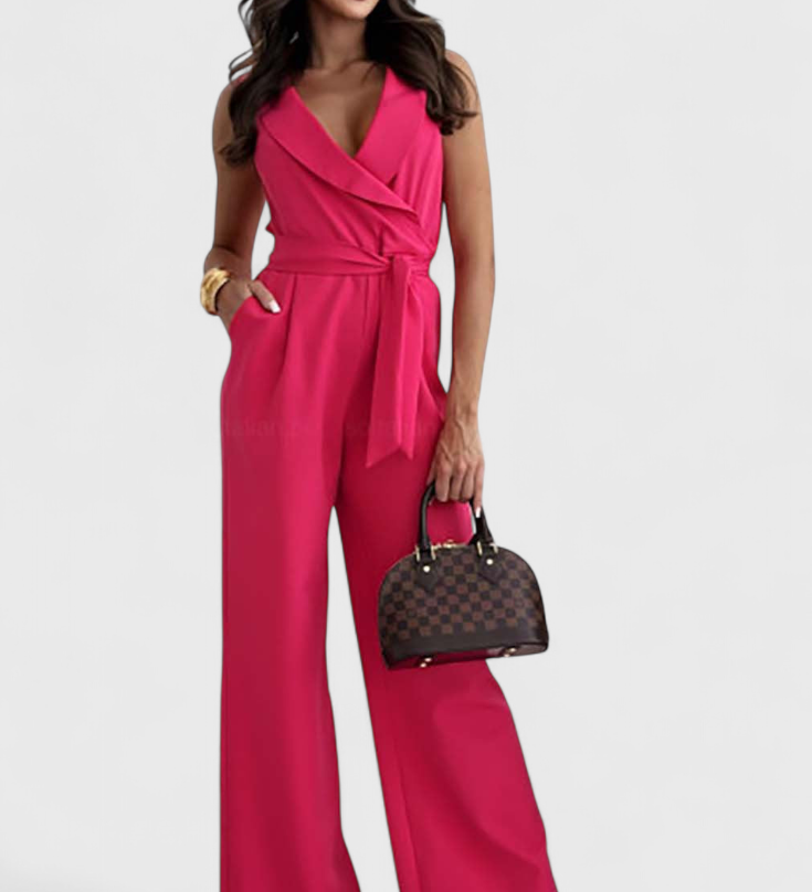 Montserrat Mono Elegant Sleeveless with Bow and Fluid Fall