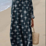 Margarita - Vestido Bohemio con Estampado de Estrellas