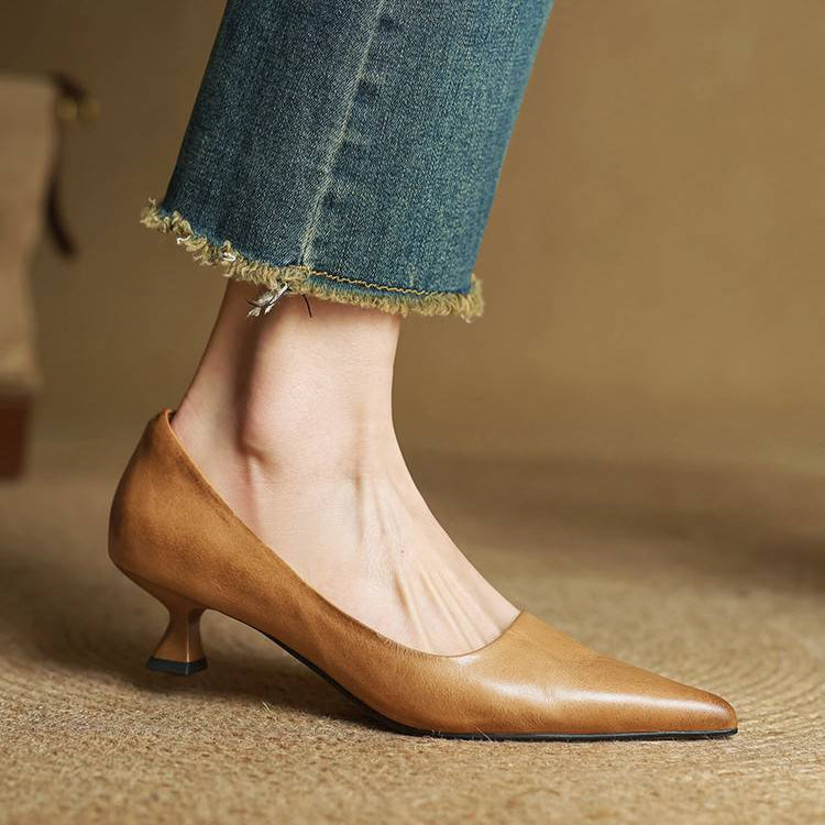 Anok High Heels in Authentic Leather