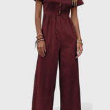 Camila Jumpsuit with Front Buttons