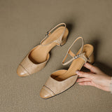 Genuine Leather Heels Valery