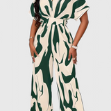 Zahara Mono Abstract with Fitted Waist