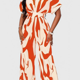 Zahara Mono Abstract with Fitted Waist