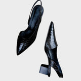 Mirela | Leather Heels