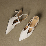 Authentic Noir Leather High Heels
