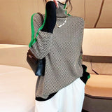 Beatriz | High Neck Sweater with Striking Contrast Stripes