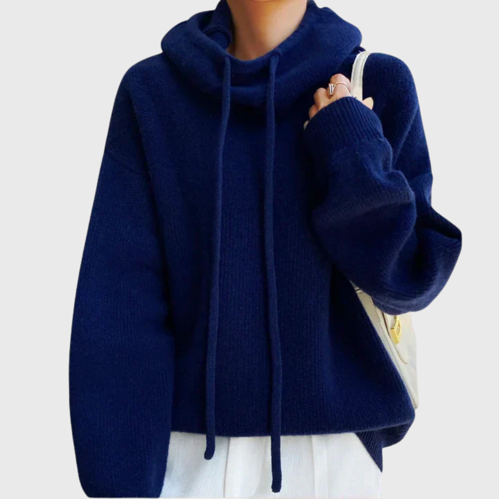 Brenda | High Neck Sweater with Cord