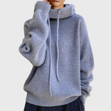 Brenda | High Neck Sweater with Drawstring