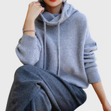 Brenda | High Neck Sweater with Drawstring