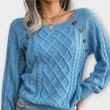 Malia - Buttoned Knit Sweater