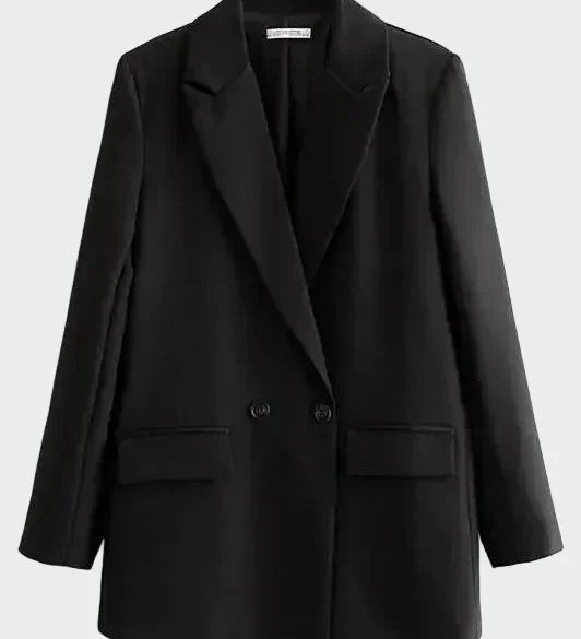 Oversized Coat with Modern Lines