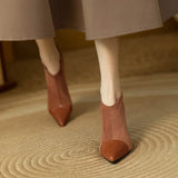 Genuine Leather Heels Veronica