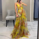 Giselle | Charming maxi dress with floral print