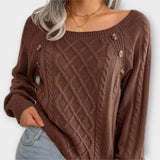 Malia - Buttoned Knit Sweater