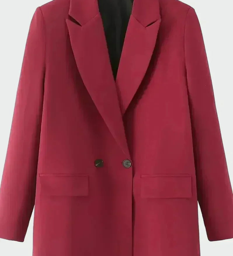 Oversized Coat with Modern Lines