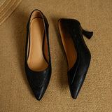 Belle Genuine Leather High Heels