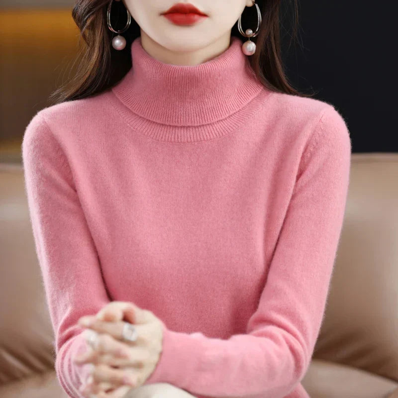 Amara | Cashmere High Neck Jumper
