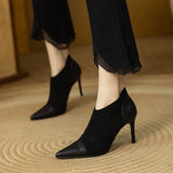Genuine Leather Heels Veronica