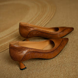 Belle Genuine Leather High Heels