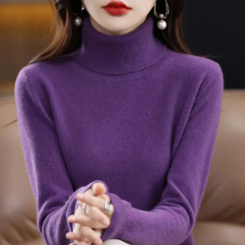 Amara | Cashmere High Neck Jumper