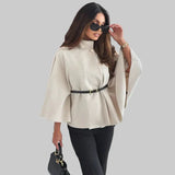 Amalia | Regular Cut Cashmere Coat with Adjustable Waist Belt