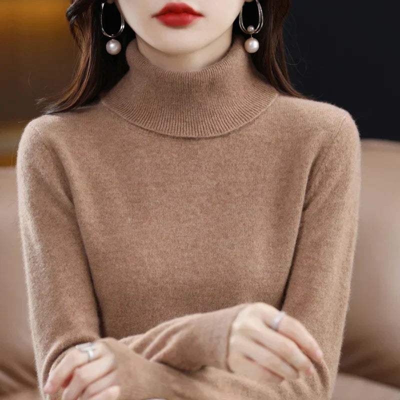 Amara | Cashmere High Neck Jumper