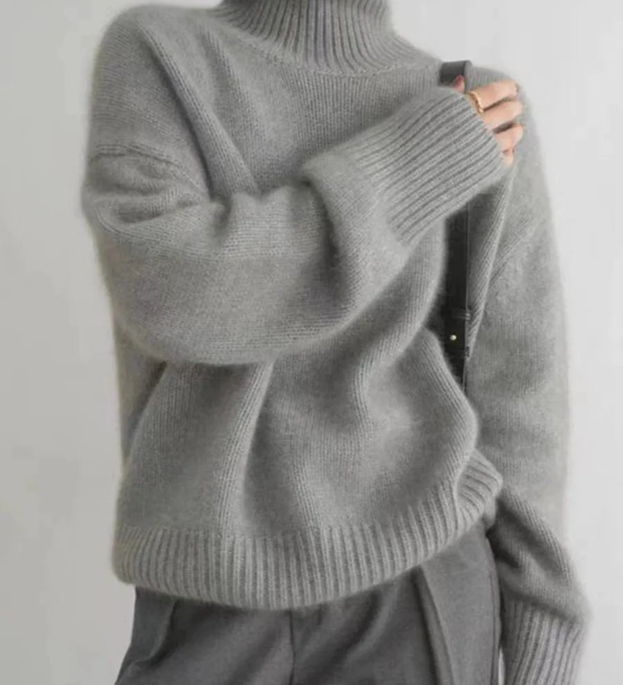 Zoey - Oversized High Neck Sweater