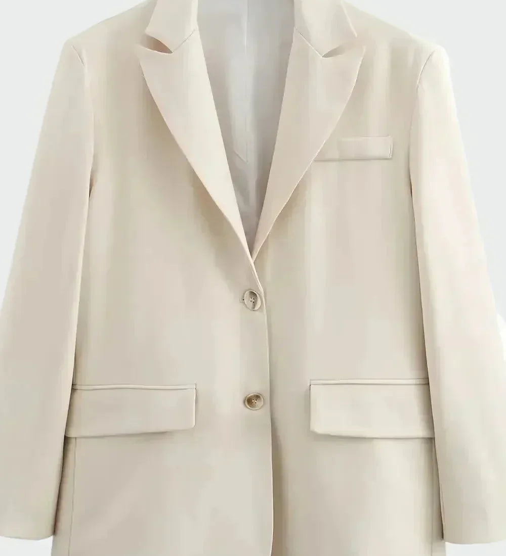 Oversized Coat with Modern Lines