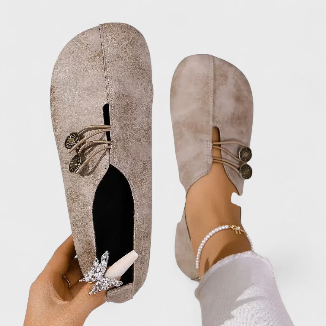 Lydia - Women's Orthopaedic Loafers in Soft Suede