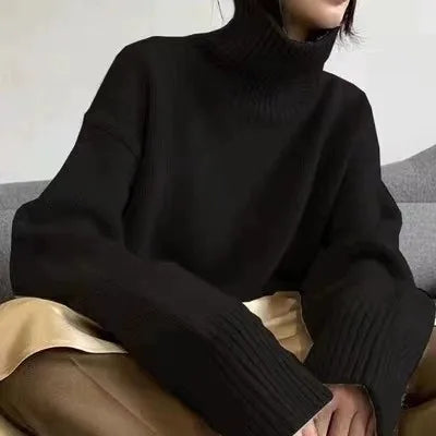 Zoey - Oversized High Neck Sweater