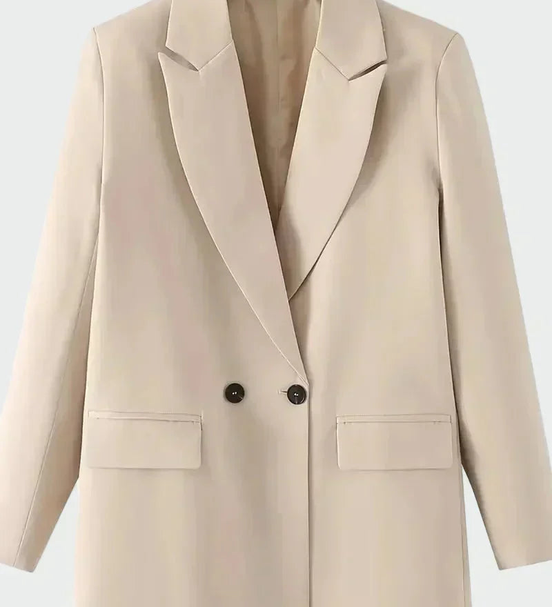 Oversized Coat with Modern Lines