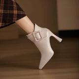 Yolanda | Aveline Ankle Boots with Buckle