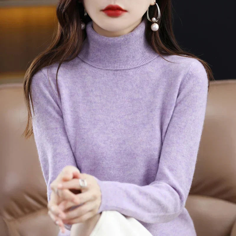 Amara | Cashmere High Neck Jumper