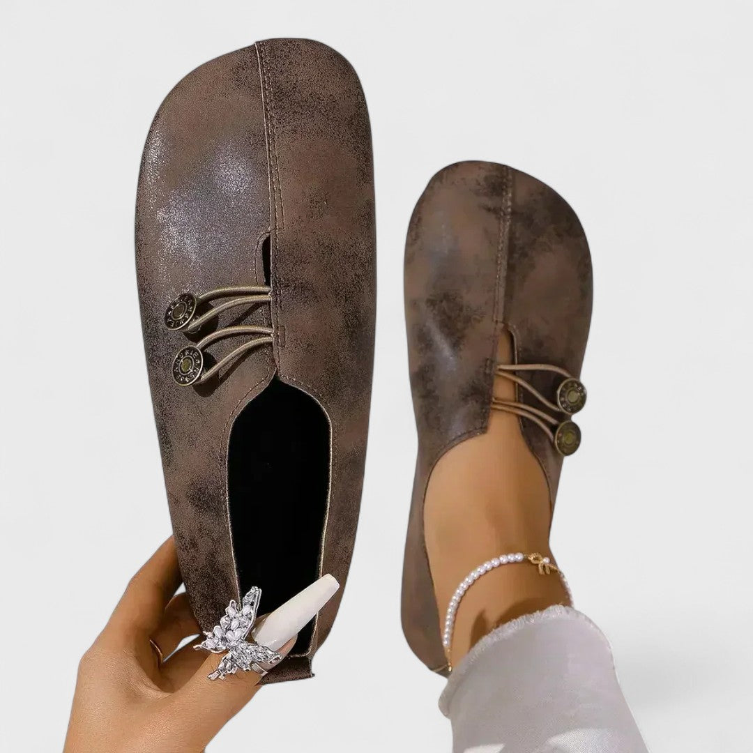 Lydia - Women's Orthopaedic Loafers in Soft Suede