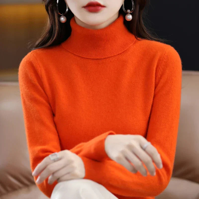 Amara | Cashmere High Neck Jumper