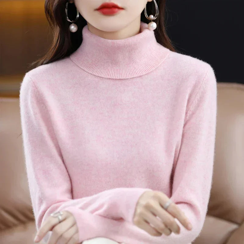 Amara | Cashmere High Neck Jumper