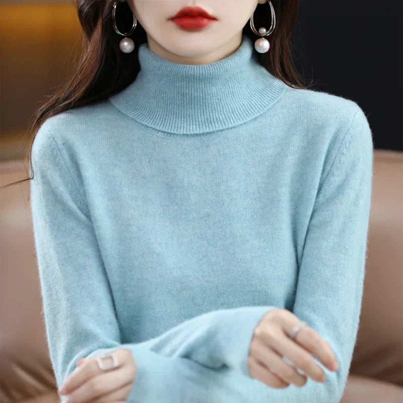 Amara | Cashmere High Neck Jumper