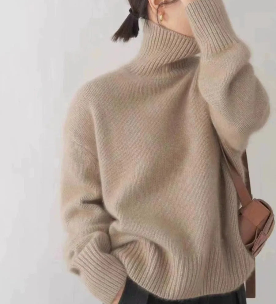 Zoey - Oversized High Neck Sweater