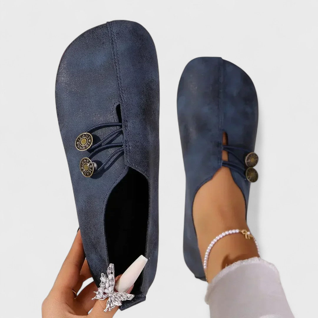 Lydia - Women's Orthopaedic Loafers in Soft Suede