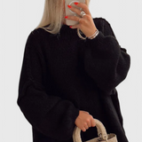 Oversized Knitted Cassia Jumper with Balloon Sleeves